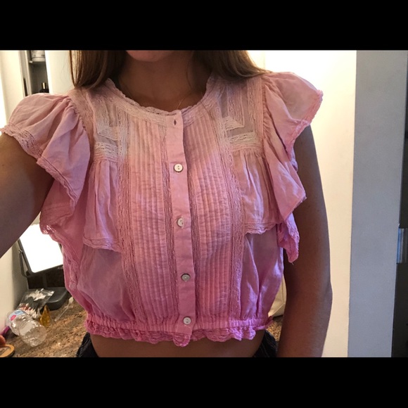 LoveShackFancy one of a kind hand died blouse - Picture 4 of 5